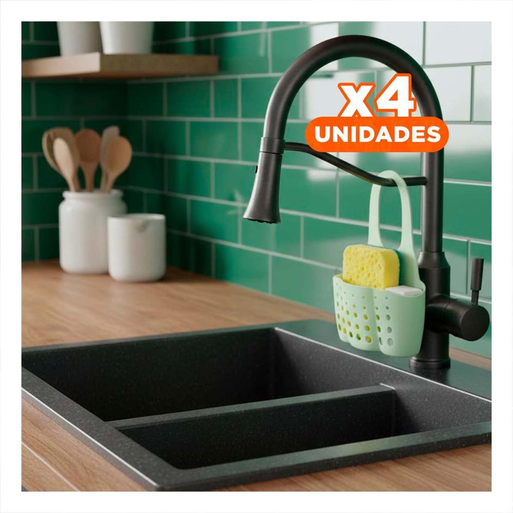 Pack4 Receptaculo Colgante Verde para Mantener el Bano Limpio y Ordenado 19x15cm Y+Papel Regalo