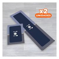 Pack2 Protector de Piso Antideslizante para Cocina y Hogar Azul Y+Papel Regalo