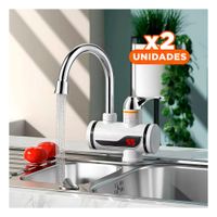 Pack2 Unidad Calentadora de Agua Blanco con Flujo Constante para Uso Diario Y+Papel Regalo