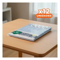 Pack12 Proteccion Celeste con Patron Triangulos para Ducha 180x180cm Y+Papel Regalo