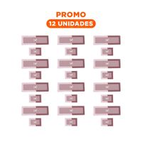 Pack12 Elemento Funcional de Piso Antideslizante para Cocina Rosado Y+Regalo Sticker