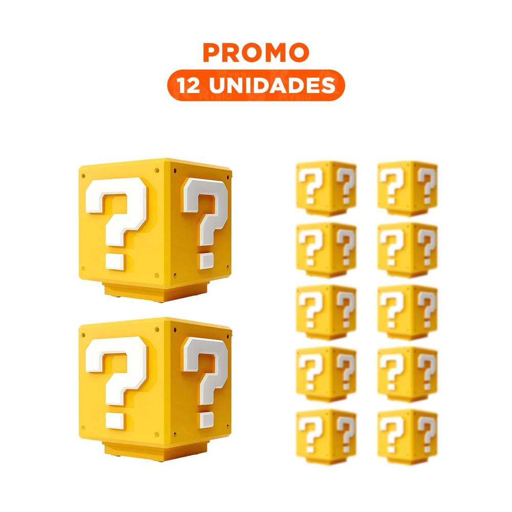 Pack12 Cubo Led Amarillo con Sonido para Gamer de Personaje de Videojuego Y+Regalo Sticker