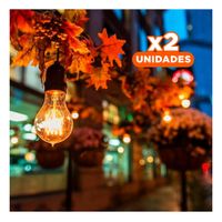 Pack2 Luminaria Moderna 4W Transparente Luz Blanca Para Hogar Casa Navidad Y+Papel Regalo