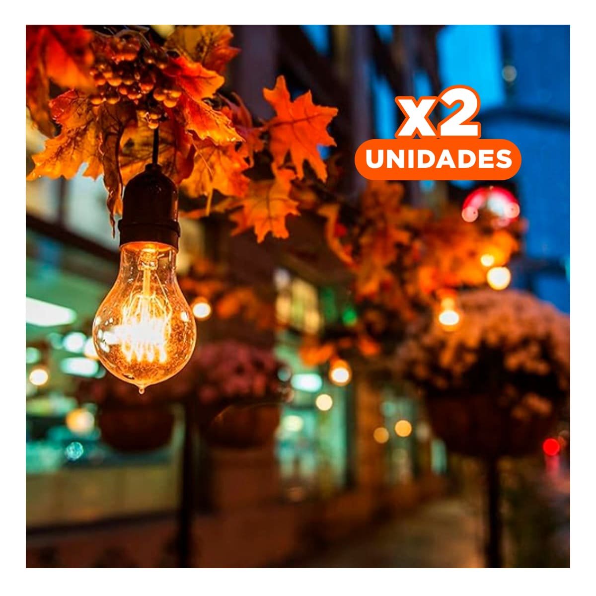Pack2 Luminaria Moderna 4W Transparente Luz Blanca Para Hogar Casa Navidad Y+Papel Regalo