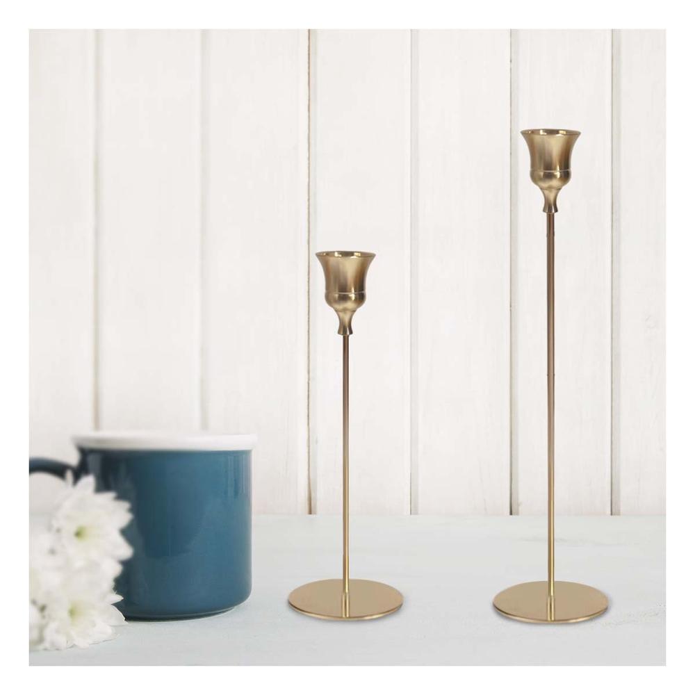 Base de Metal para Velas Decorativas que Acompana Estilos Clasicos y Modernos Y+Post It