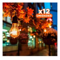 Pack12 Lampara Compacta 4W Transparente Luz Blanca Para Hogar Casa Navidad
