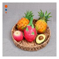 Contenedor tejido circular Grass 27x4cm para Hogar y Casa Navidad Mostaza Y+Papel Regalo