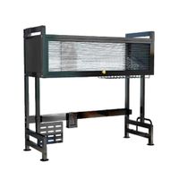 Organizador de Cocina Negro con Alacena Superior y Puerta Integrada Y+Ligas Regalo