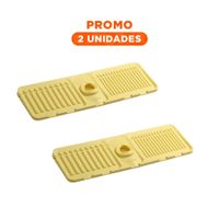 Pack2 Organizador de Drenaje para Lavadero de Silicona con Rayas para el Hogar