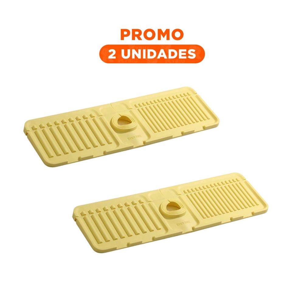 Pack2 Organizador de Drenaje para Lavadero de Silicona con Rayas para el Hogar