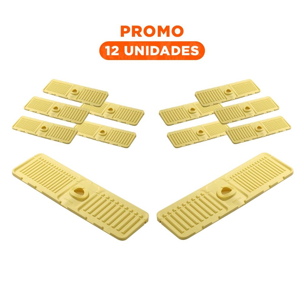Pack12 Elemento Flexible de Drenaje para Lavadero de Silicona con Rayas para Casa Y+Regalo Sticker