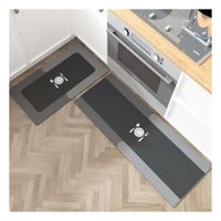 Mat de Piso Antideslizante para Cocina y Uso Diario en Casa Celeste Y+Regalo Sticker