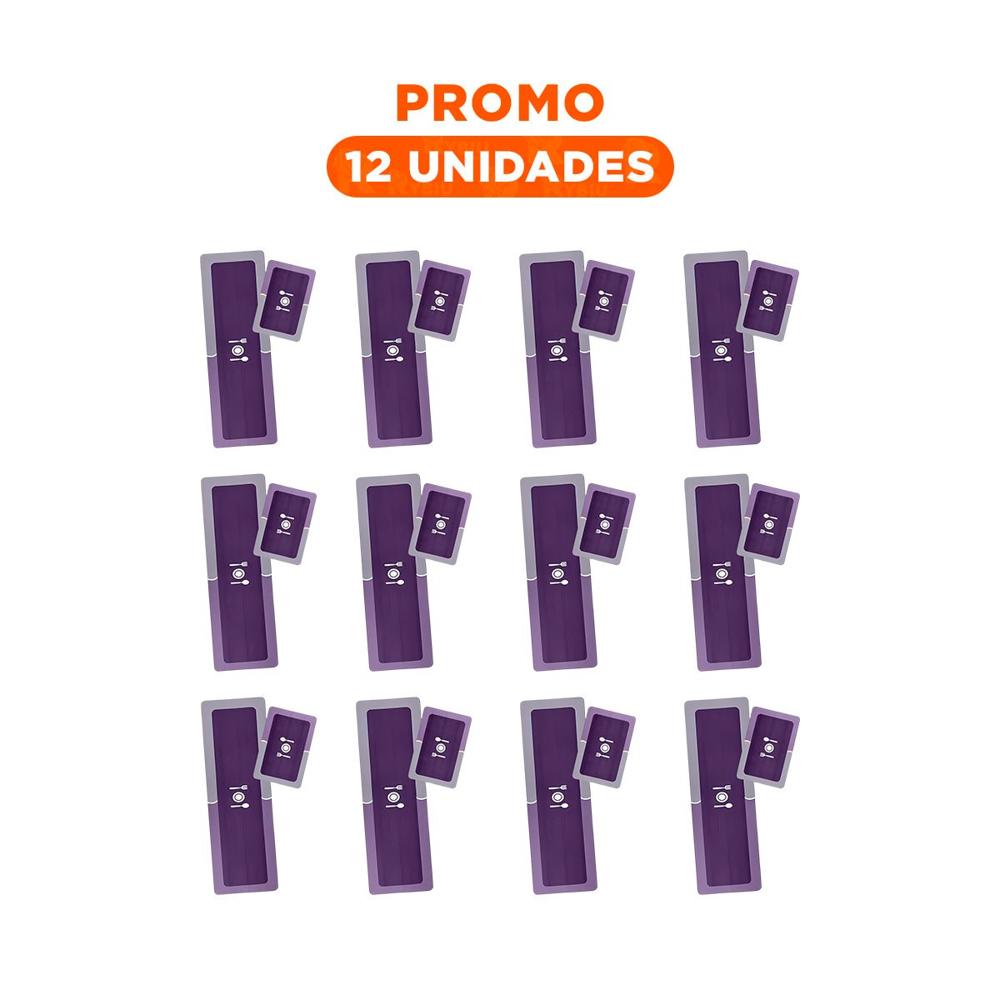 Pack12 Alfombra Practica de Piso Antideslizante para Cocina y Casa Morado Y+Regalo Sticker