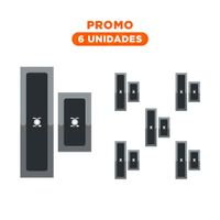 Pack6 Elemento de Piso Antideslizante para Cocina y Zonas del Hogar Naranja