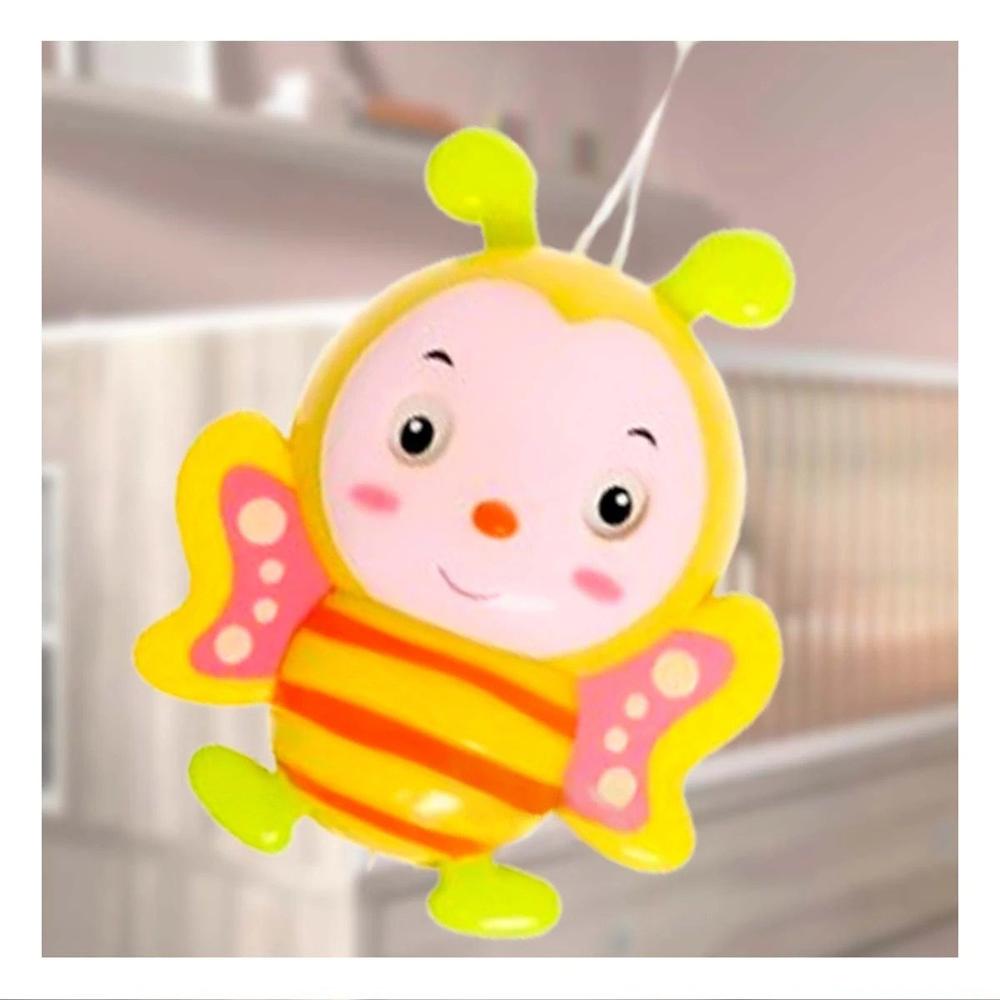 Sonajero Abeja Musical a Cuerda Amarillo para Bebe Hogar Sonido Calido