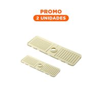 Pack2 Organizador de Drenaje de Silicona con Rayas Plomo para el Hogar