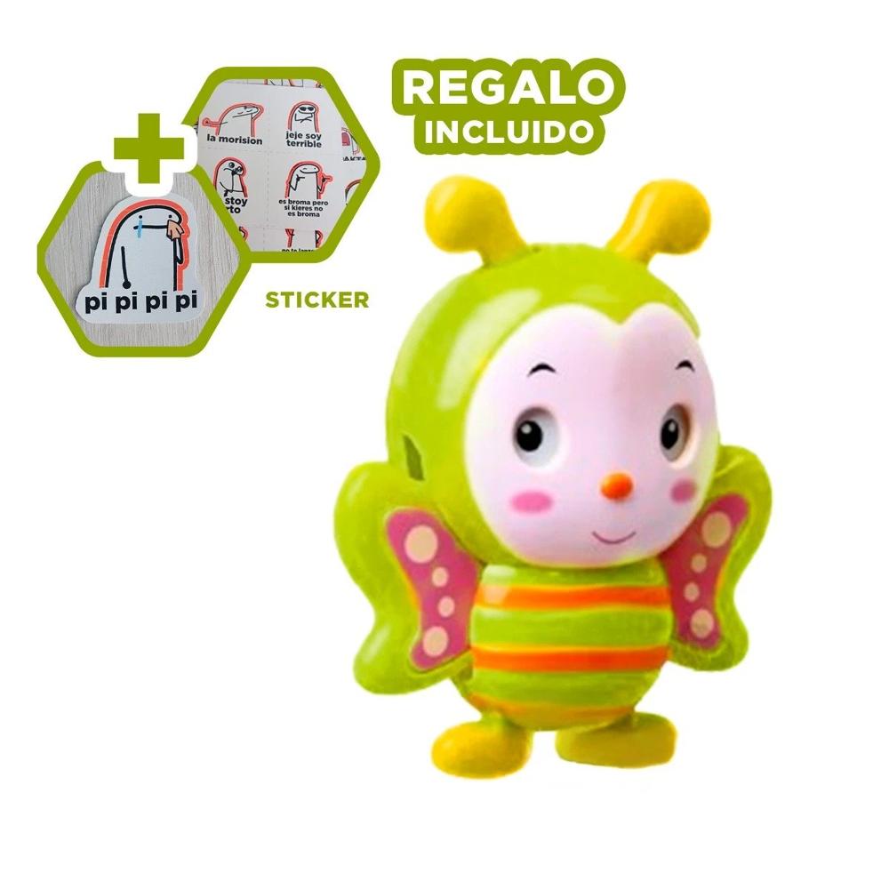 Objeto de Juego Musical ABEJA a cuerda verde limon Y+Regalo Sticker