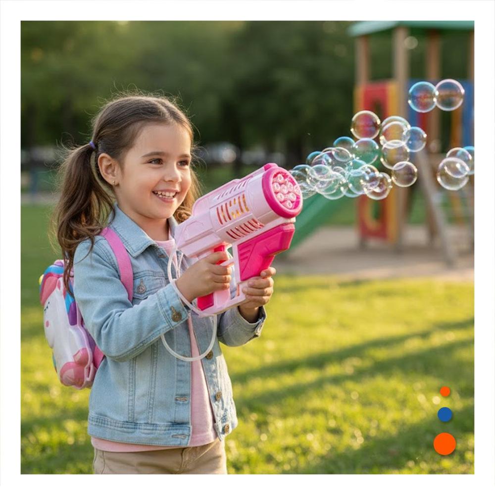 Soplador de Burbujas con Mochila Portatil para Actividades Recreativas Y+Ligas Regalo