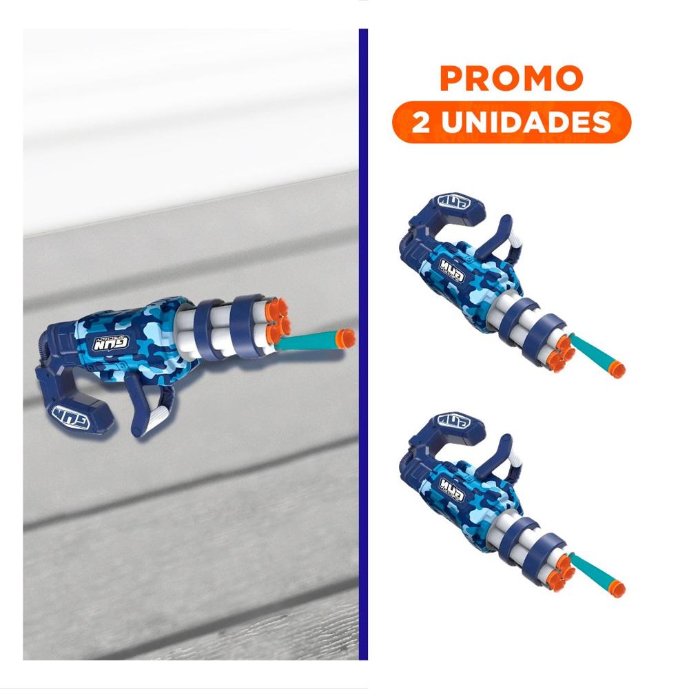 Pack2 Juguete Lanza Dardos Azul para Niños Seguro y Creativo