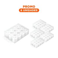 Pack6 Candelabros LED para Decoracion del Hogar con Luz Calida