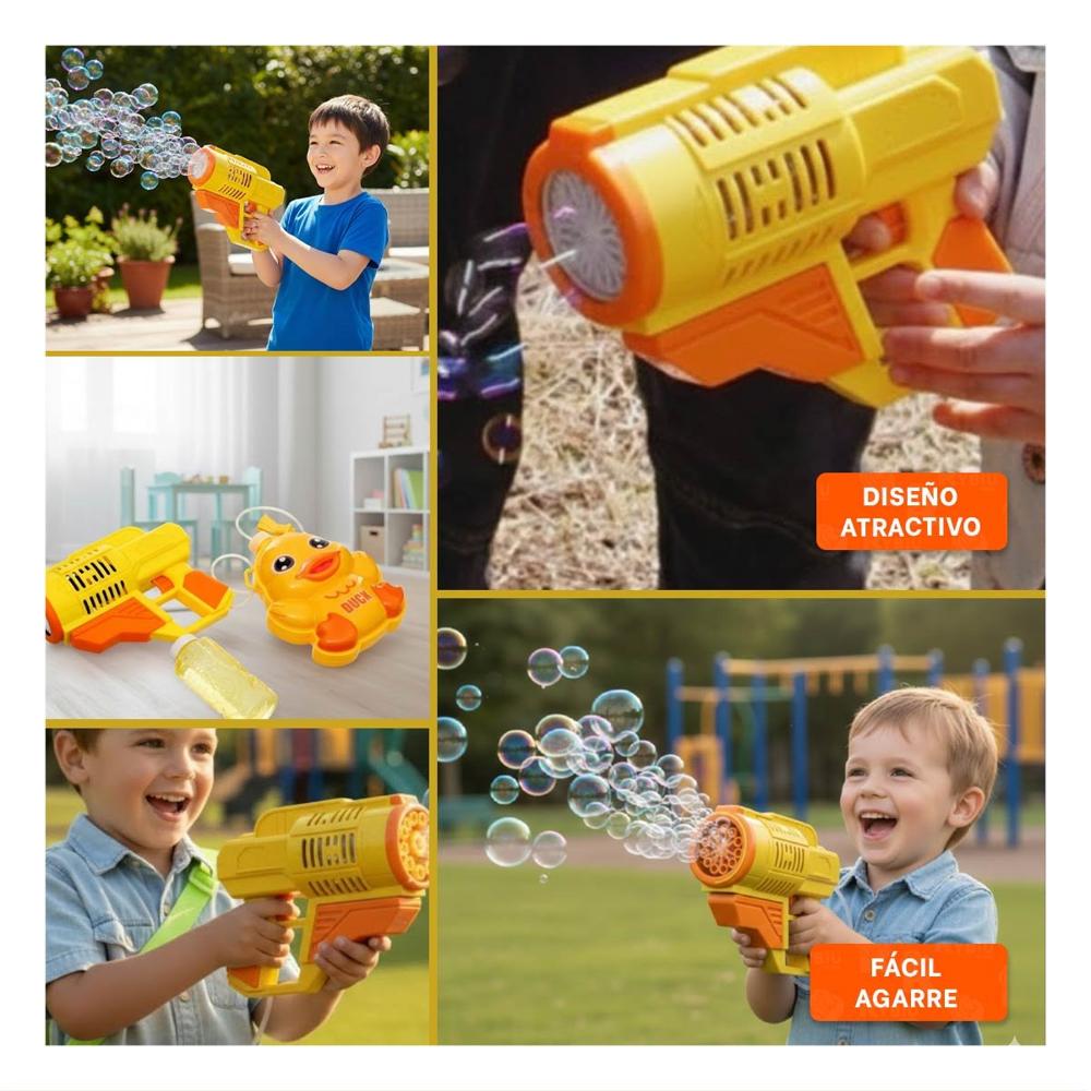 Herramienta de Burbujas con Mochila Portatil Pato Amarillo para Diversion Exterior Y+Post It