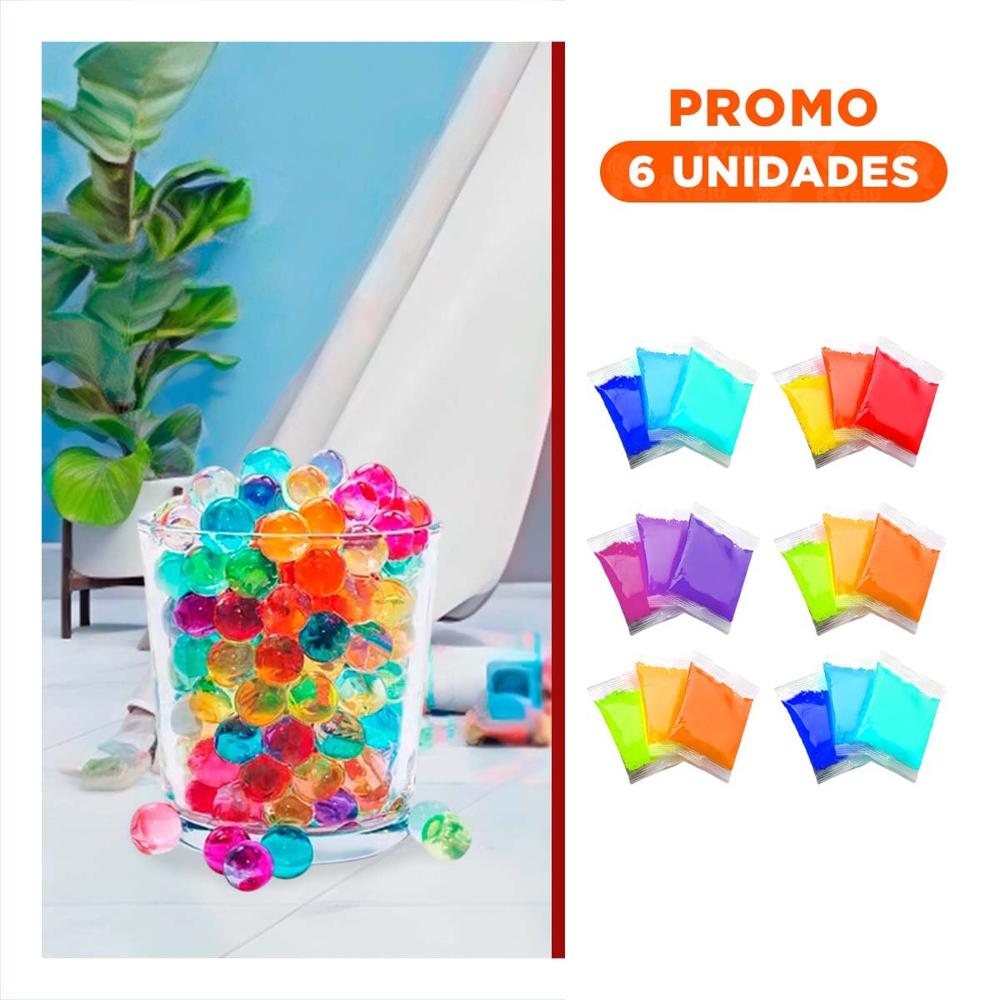 Pack6 Reserva practica de balines de hidrogel cinco mil unidades para diversion