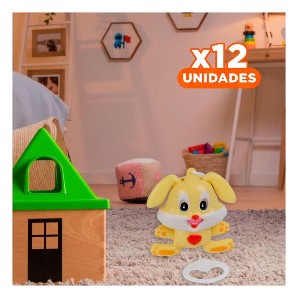 Pack12 Elemento Musical Amarillo con Forma de Conejo para Descanso