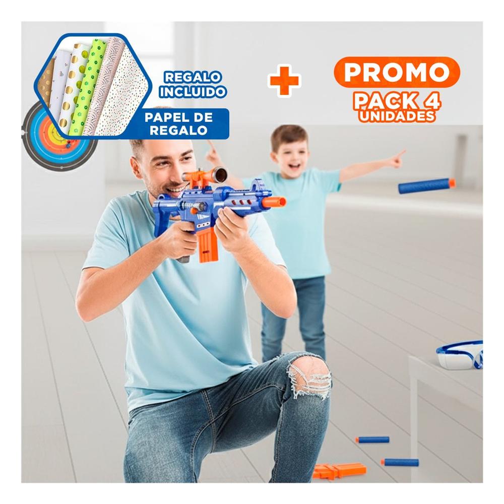 Pack4 Equipo de Dardos con Base para Entretenimiento y Juego Continuo Y+Papel Regalo