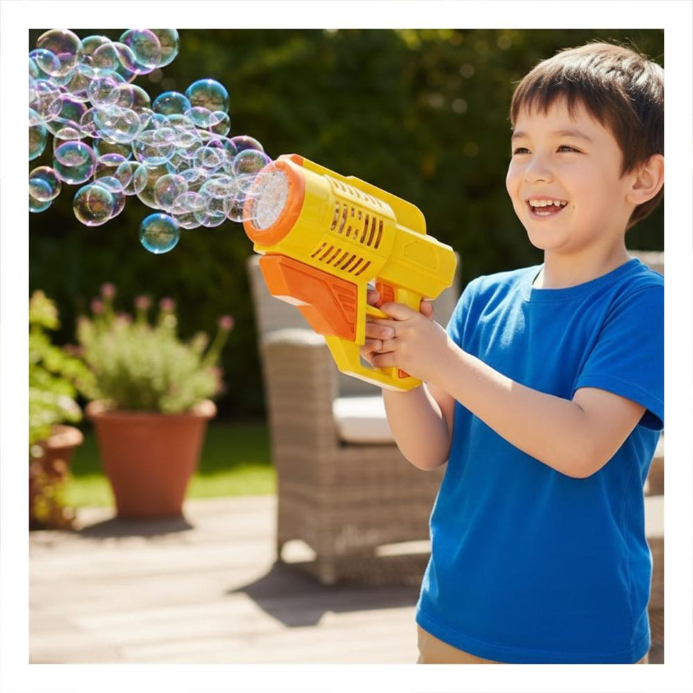 Recurso de Burbujas con Mochila Portatil Pato Amarillo para Diversion en Exterior