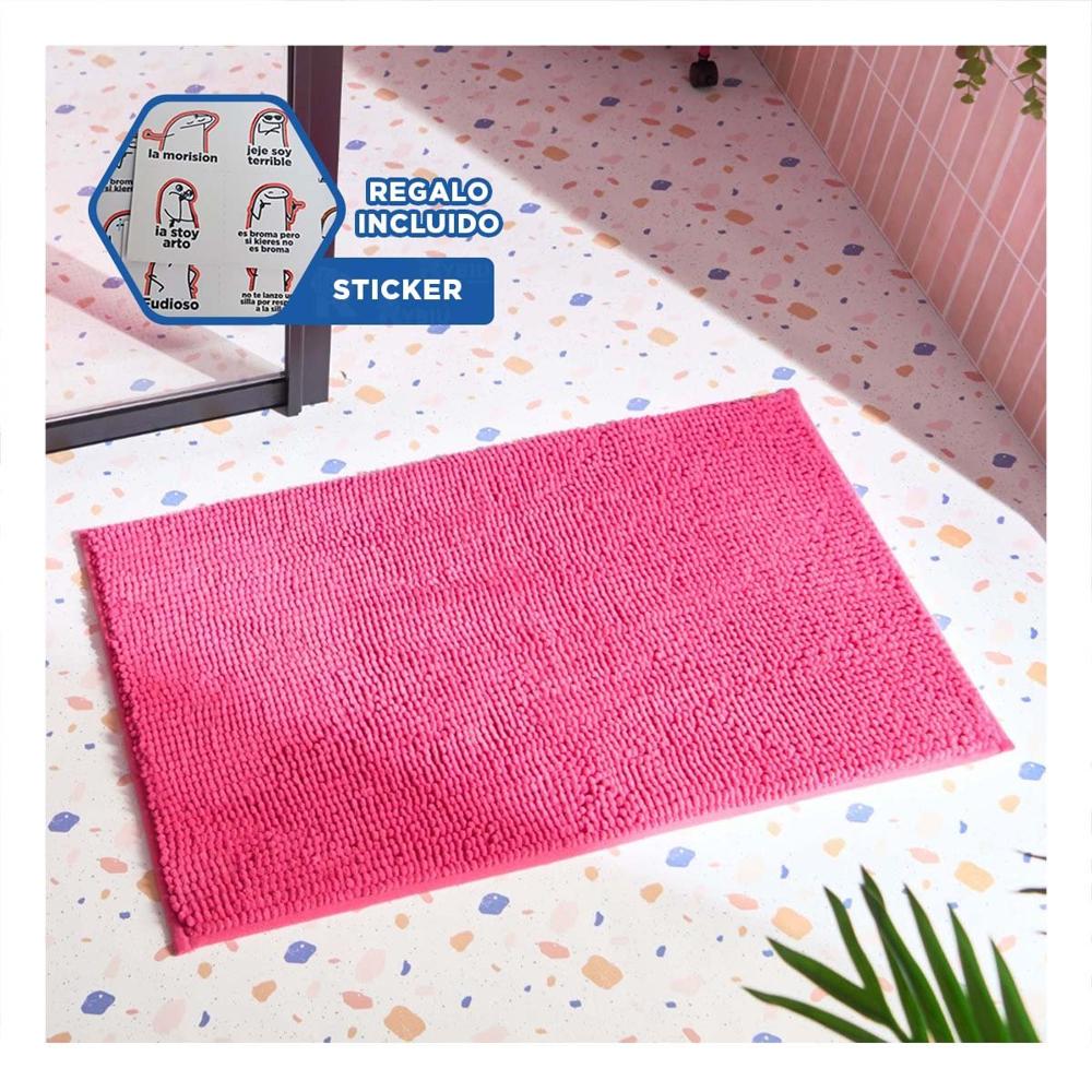 Cobertor Comodo Microfibra 40x60cm Rosado Material Resistente Facil Limpiar Y+Regalo Sticker