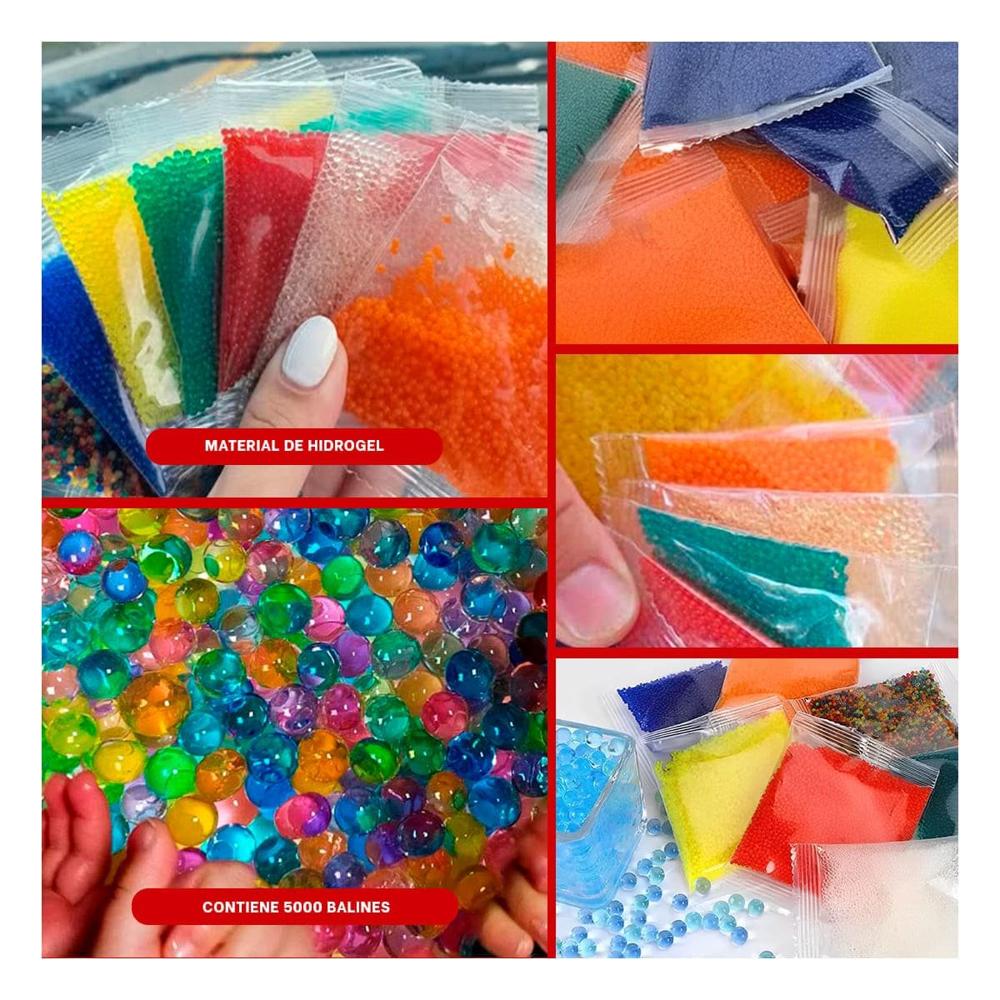 Bolsa practica de balines de hidrogel cinco mil piezas para entretenimiento Y+Post It