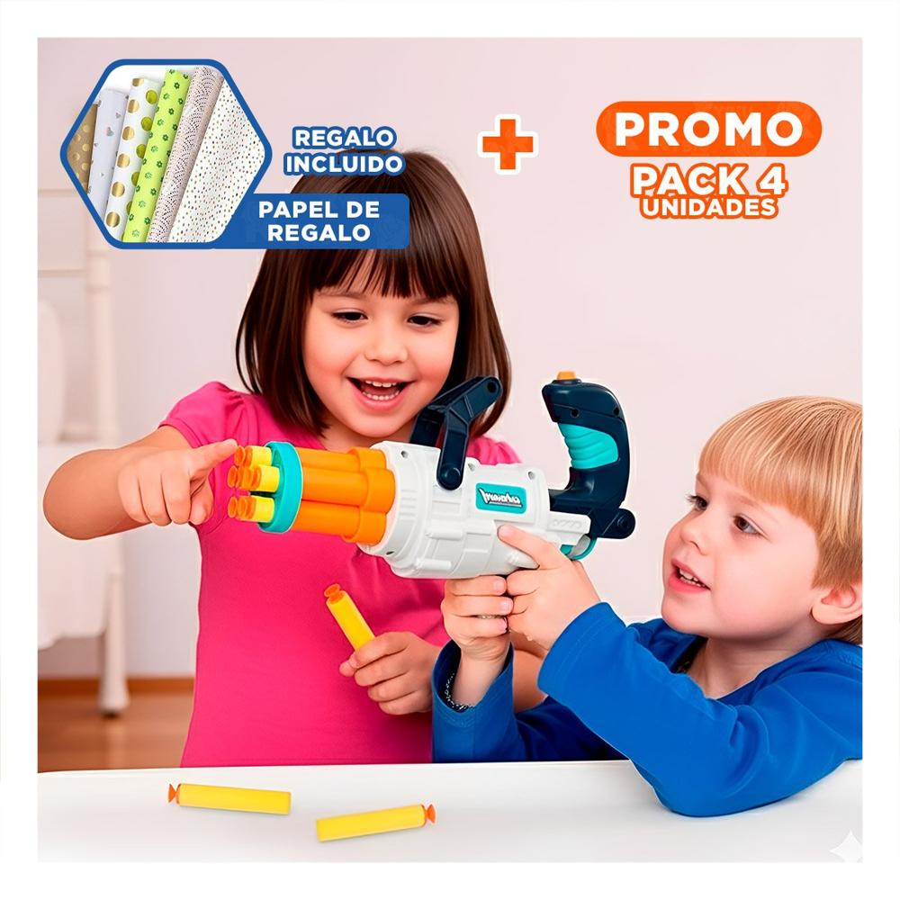 Pack4 Presentacion Ludica de Dardos con Caja para Juegos en Casa Y+Papel Regalo