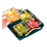 Juego Practico de 4 Organizadores con Bandeja Verde Estilo Versatil Cajones Y+Ligas Regalo