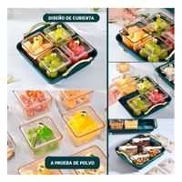 Grupo Organizadores Bandeja Verde con Diseno Moderno para Almacenar Cajones