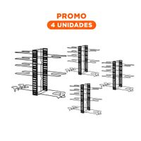Pack4 Base Multifuncional Negra para Cocina Tapas y Ollas Y+Regalo Sticker