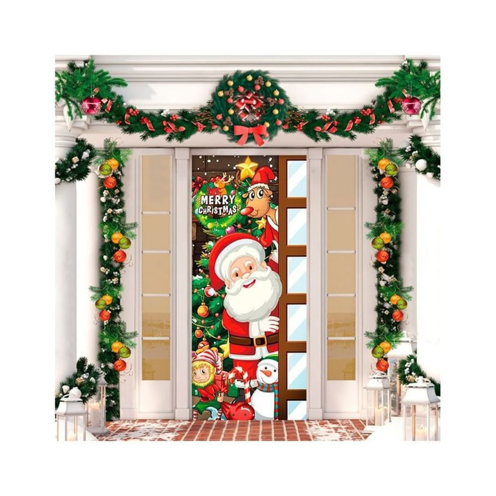 Funda Navideña Para Puerta 410878-3-10