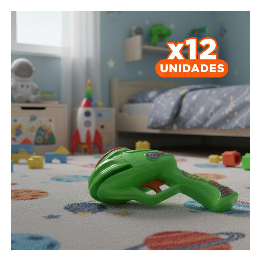 Pack12 Opcion Ludica Lanza Dardos Verde en Blister para Hogar