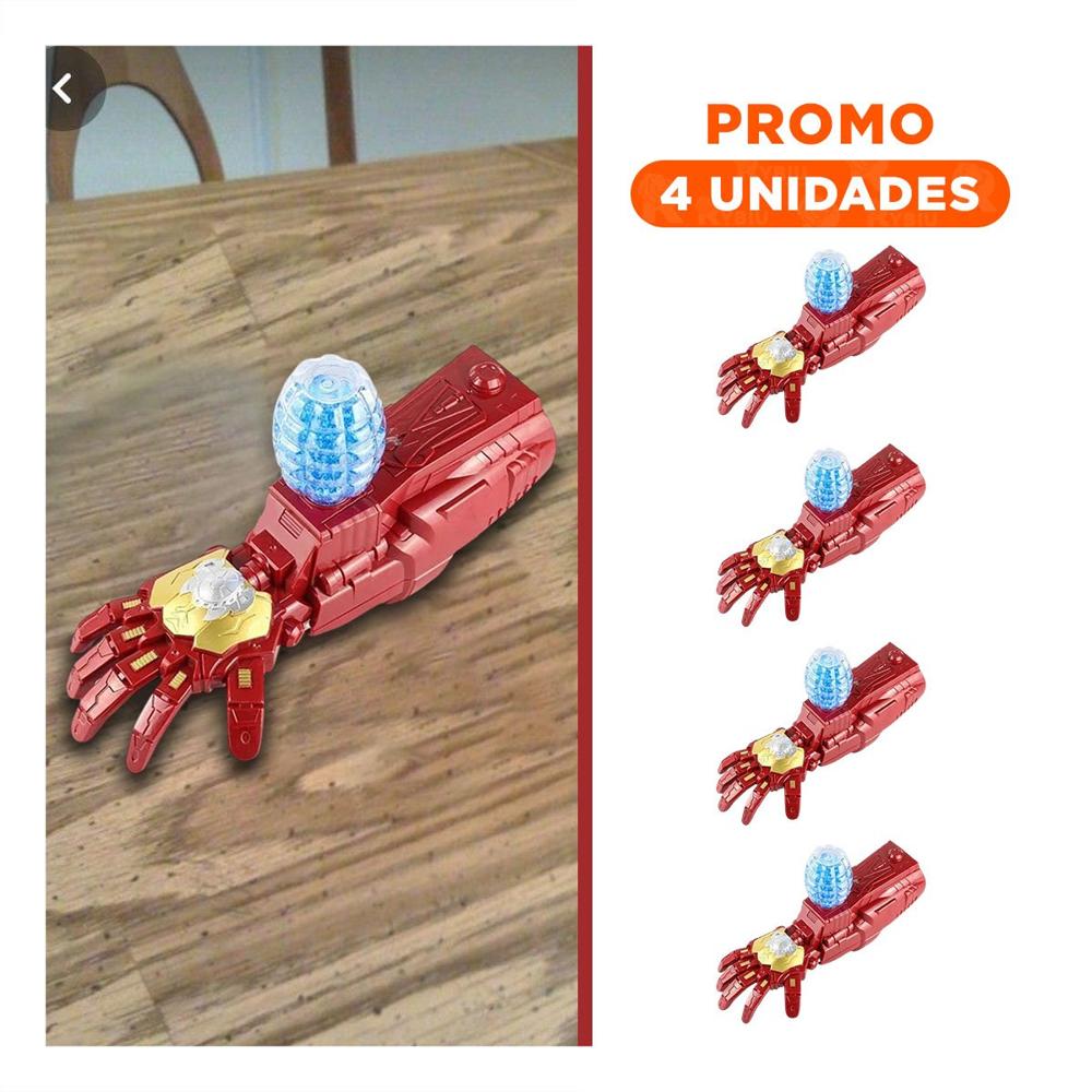 Pack4 Soporte para Disfraz Superheroe Hidrogel Guinda con Diseño de Heroe