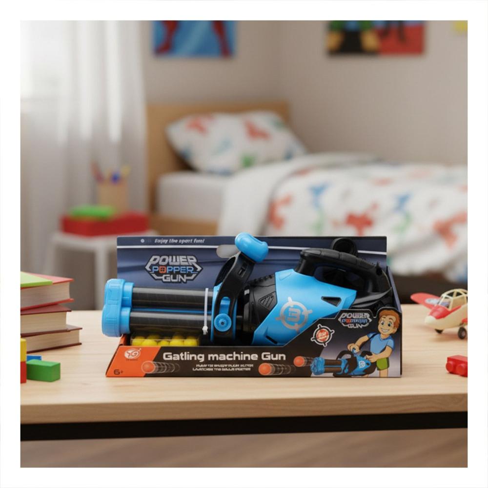 Disparador de Bolas de Espuma para Juegos de Accion al Aire Libre Azul