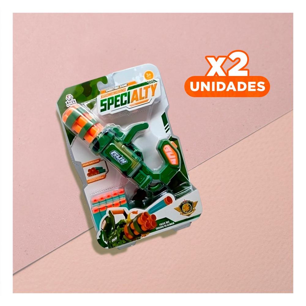 Pack2 Kit de Juego Lanza Dardos Verde para Niños Alegre y Motivacion Y+Regalo Sticker