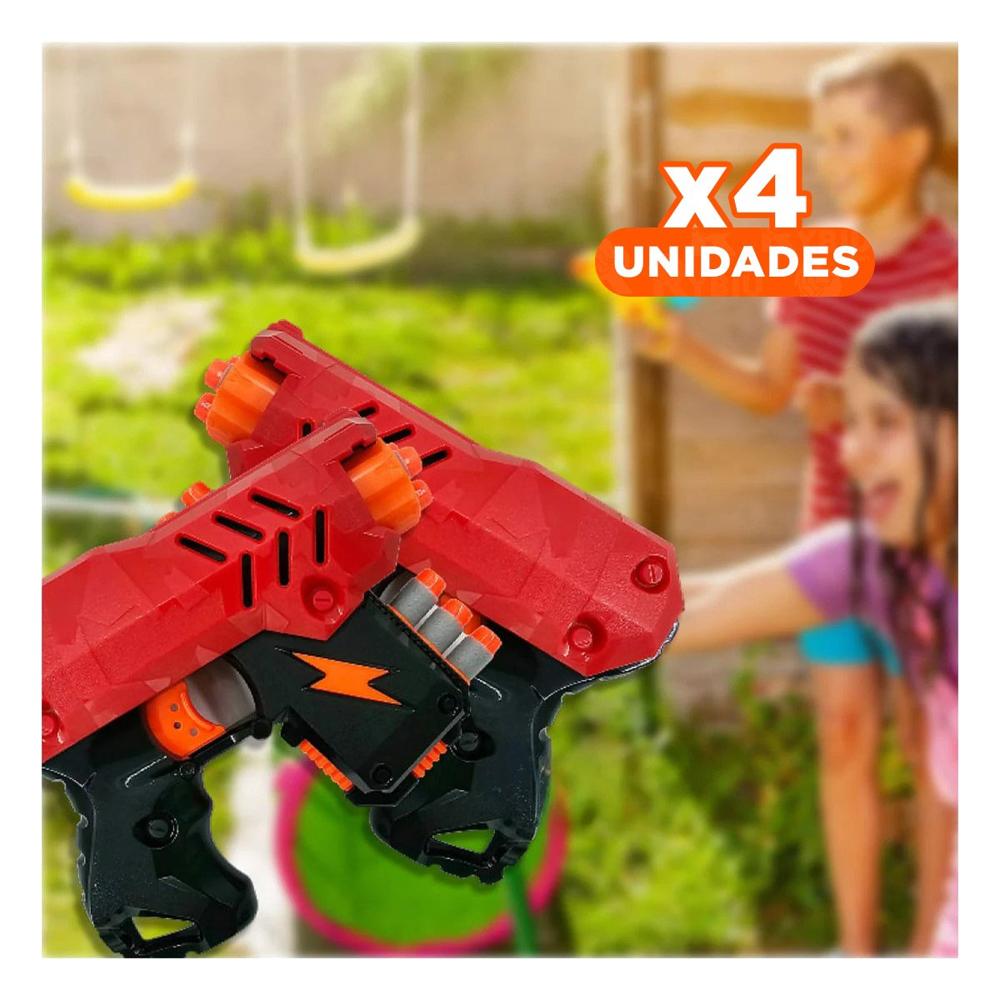 Pack4 Coleccion de Lanzadores Tumba Latas para Juego Activo