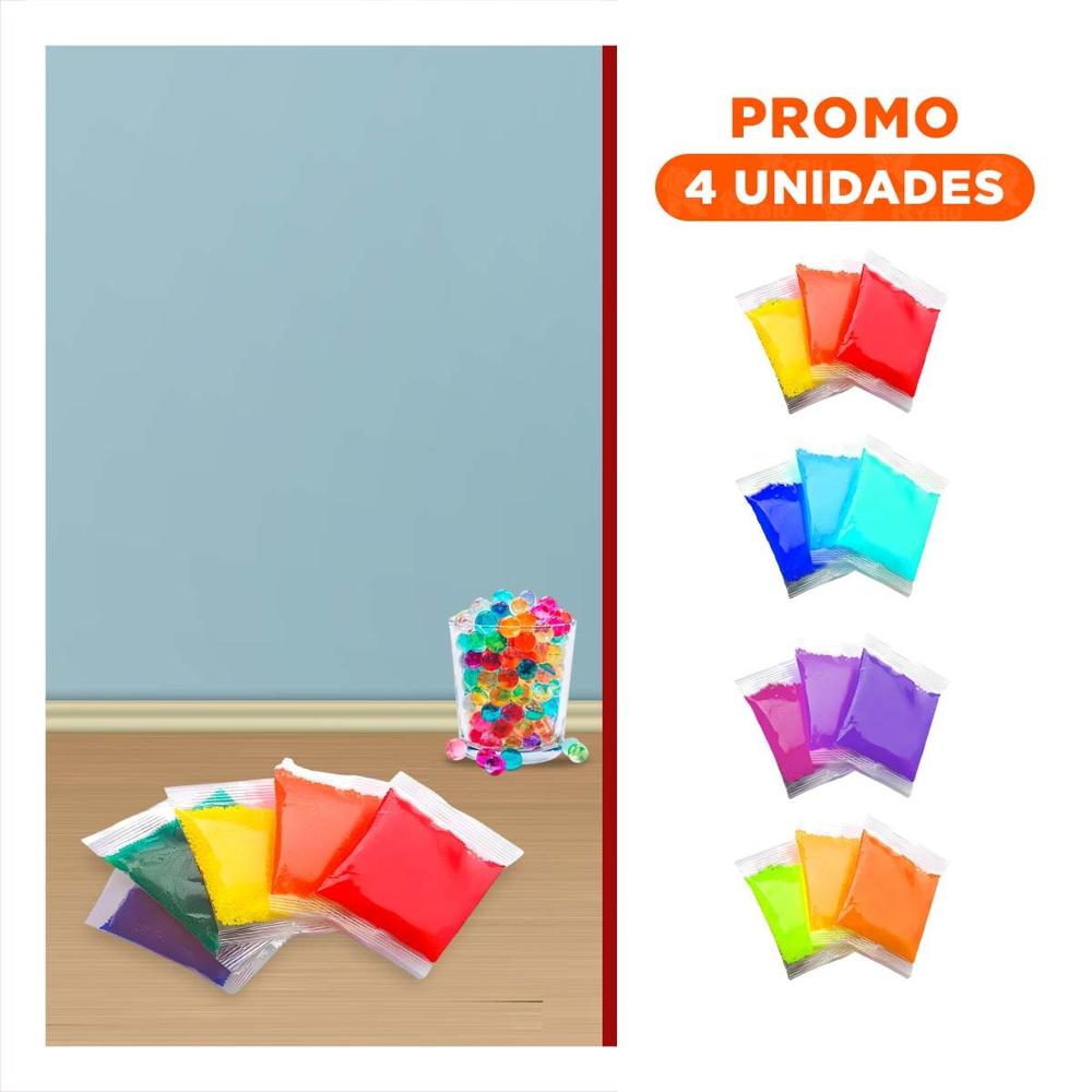 Pack4 Contenedor practico de balines de hidrogel cinco mil piezas Y+Regalo Sticker
