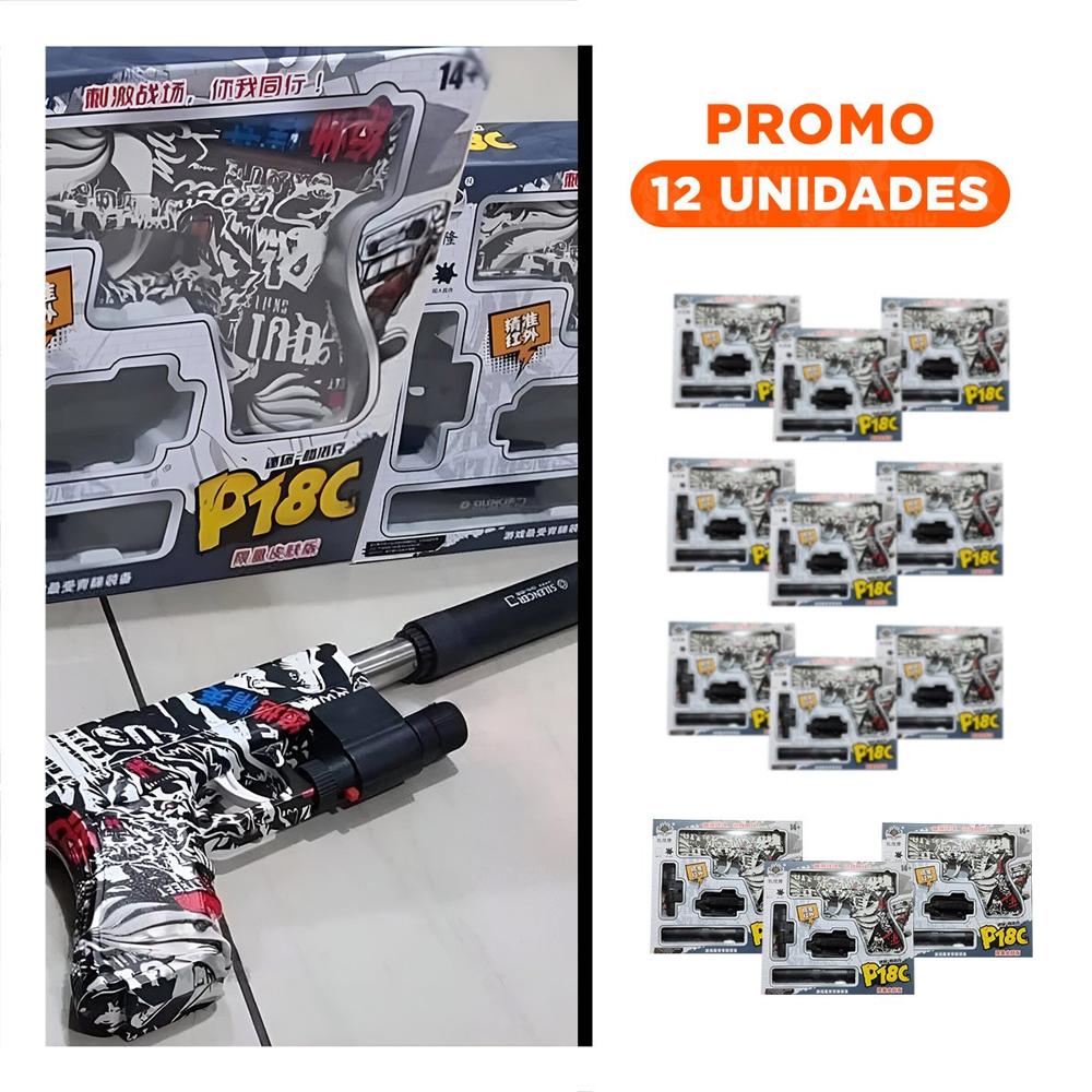 Pack12 Propulsor Hidrogel Silenciador Chica para Diversion en Casa Y+Regalo Sticker