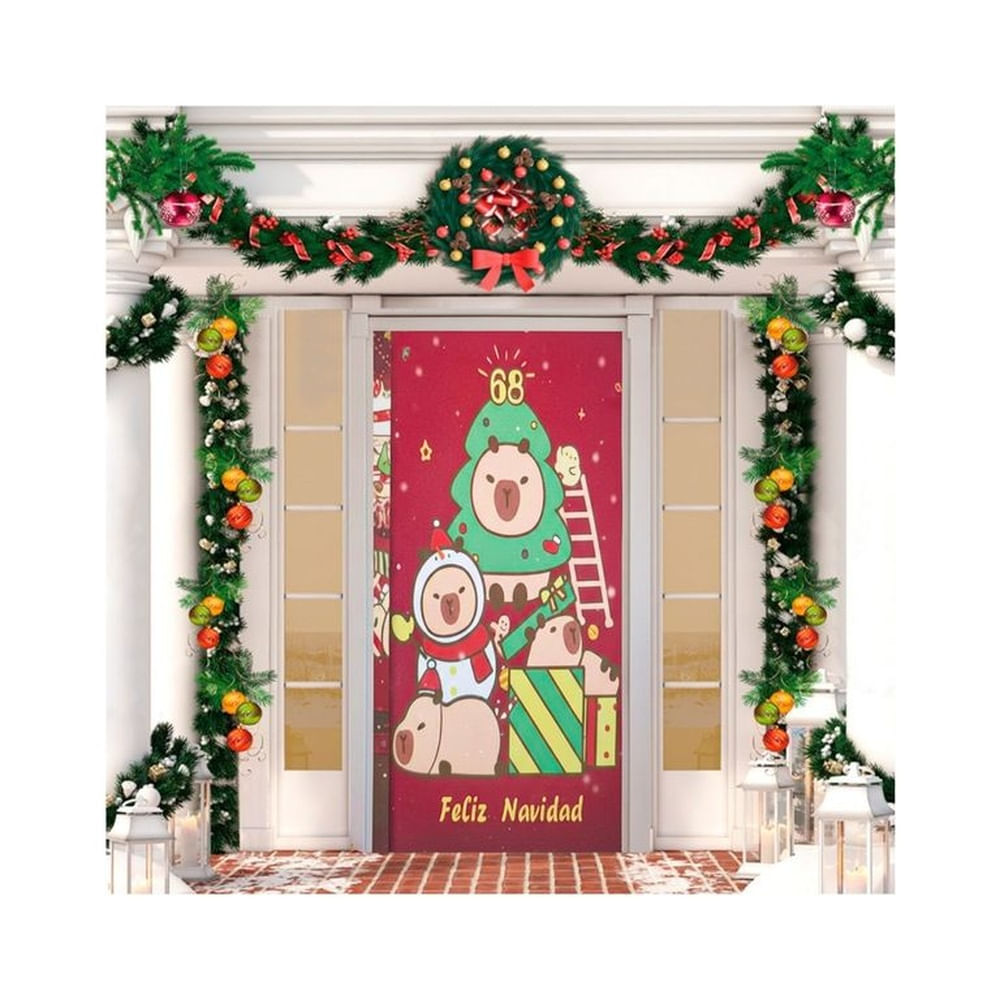 Funda Navideña Para Puerta 410878-3-16