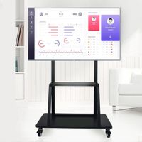 RACK SOPORTE PEDESTAL DE PISO PARA TV Y PANTALLAS INTERACTIVAS DE 42 A 110 PULGADAS SP-8060 KOREANO