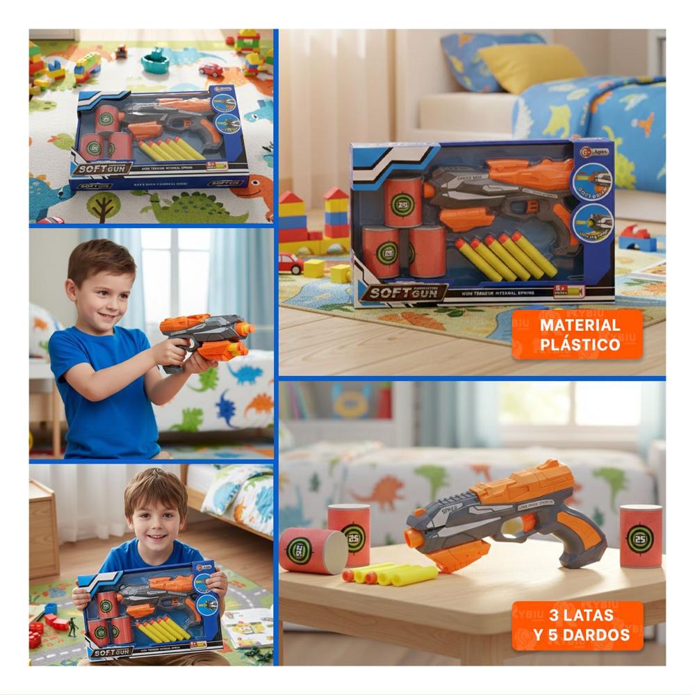 Experiencia de Dardos con Latas para Retos de Precision en Hogar Y+Post It