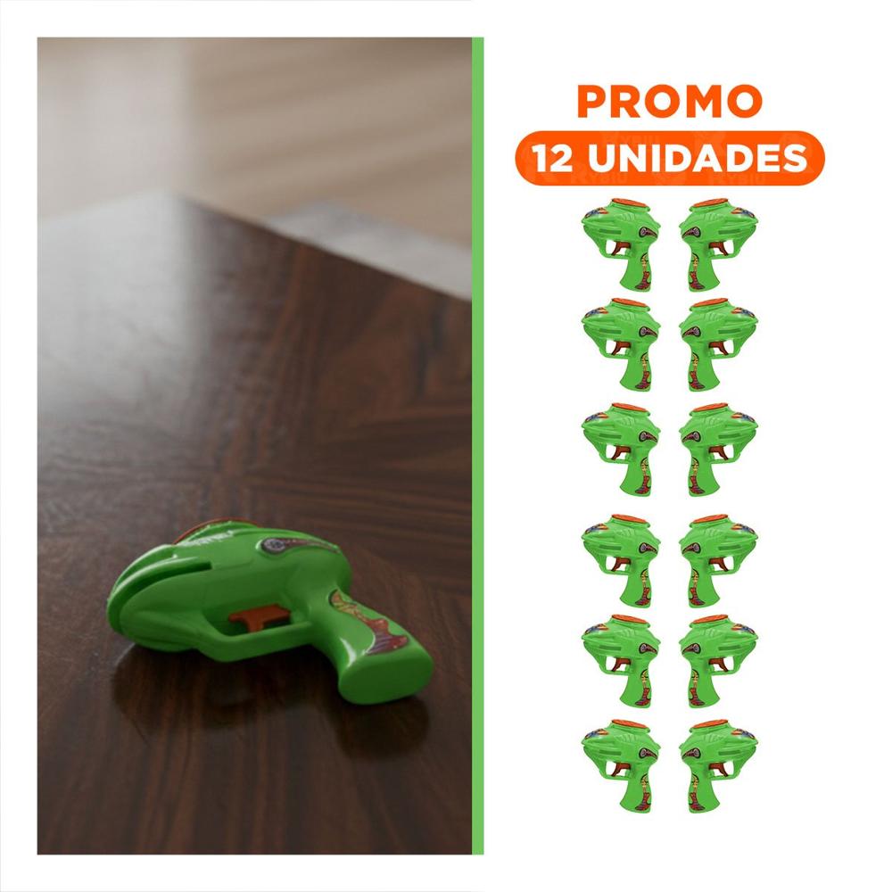 Pack12 Propuesta Ludica Lanza Dardos Verde en Blister Y+Regalo Sticker