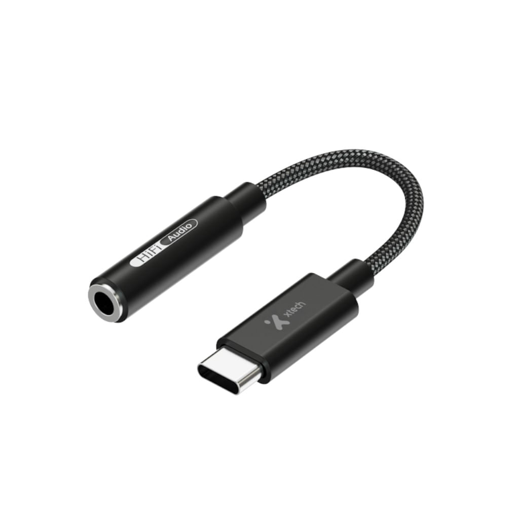Xtech Cable Adaptador USB-C a Jack 3.5mm Audio de 10 cm - XTC-509
