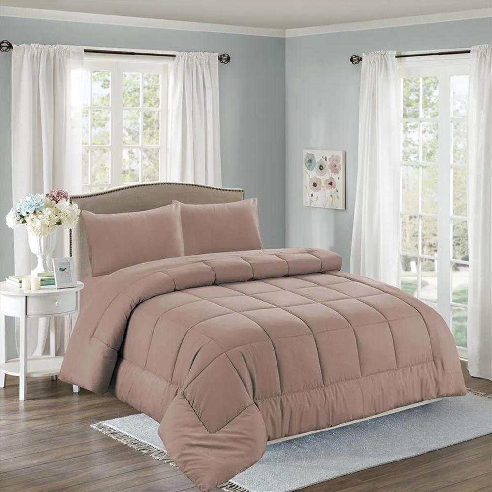 Edredón acolchado 2 plazas Y Juego de sábanas  Algodón - Café