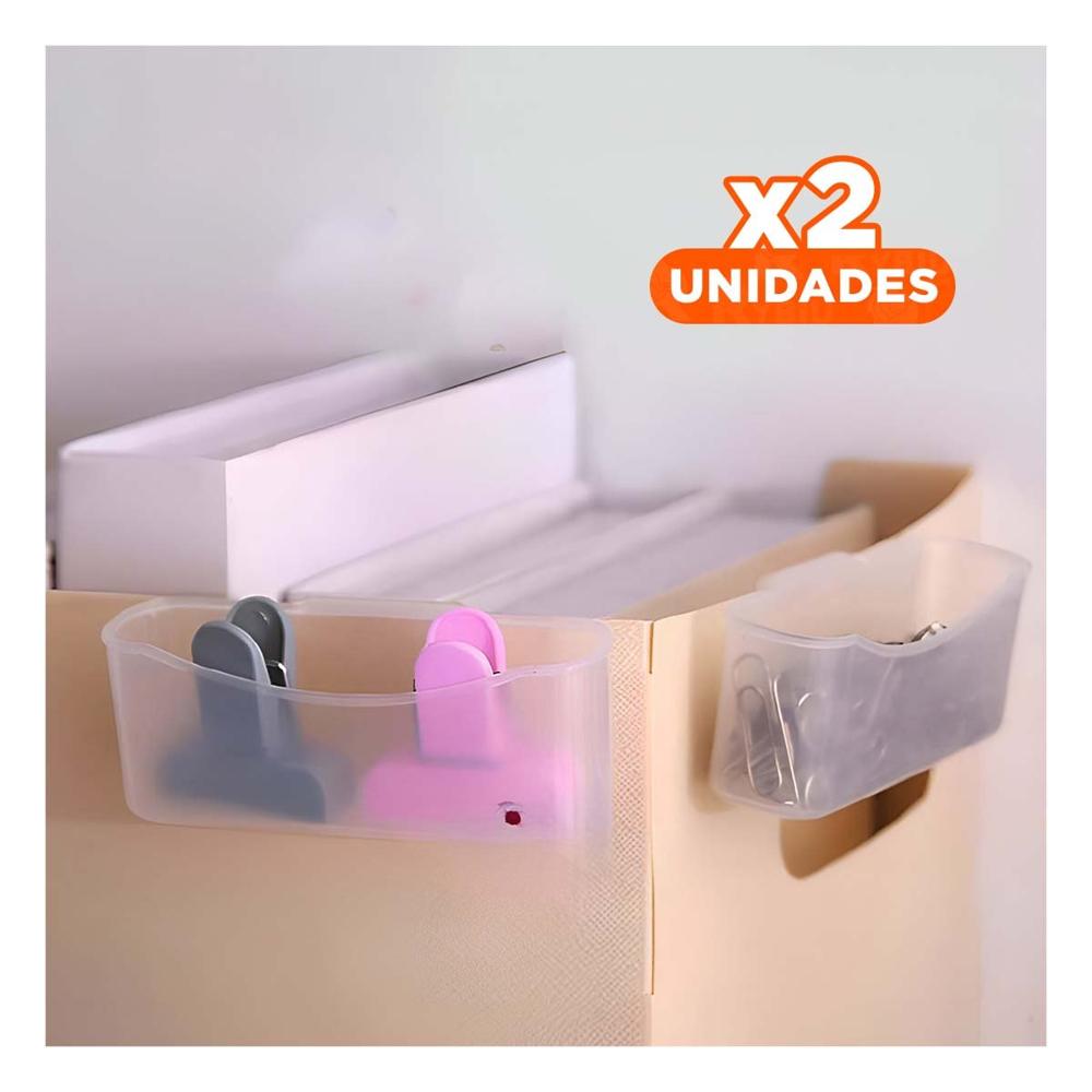 Pack2 Caja Organizadora para Refrigeradora con Set de 4 Transparente Y+Regalo Sticker